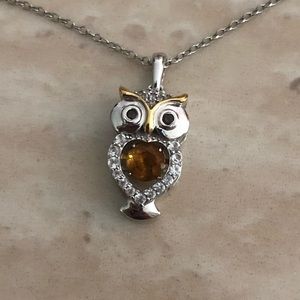 Owl Topaz Necklace